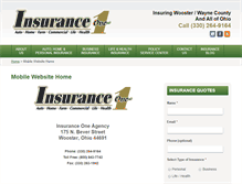 Tablet Screenshot of insuranceone.net